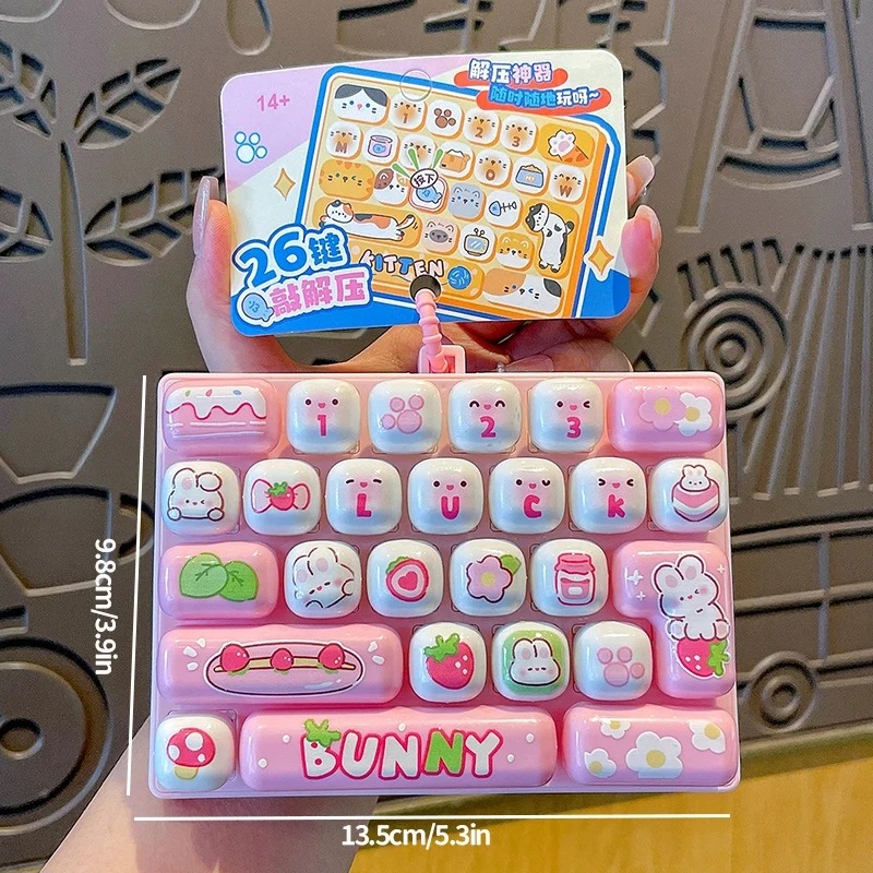 Porte-clés anti-stress 26 touc - Kawaii Tech Accessories avis et prix